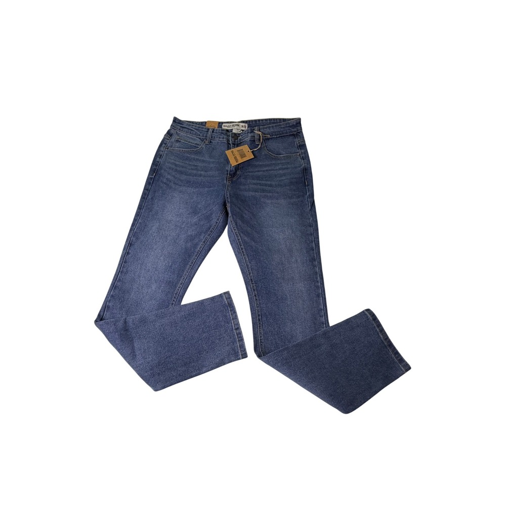 Hajji Denim Slim Fit Jeans Mens 36x32 Blue NEW Premium Stretch Streetwear